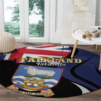 Falkland Islands Round Carpet Desire the Right
