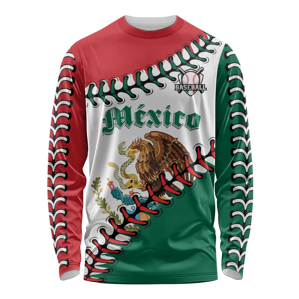 Custom Baseball Mexico Long Sleeve Shirt Come On Mexican Team