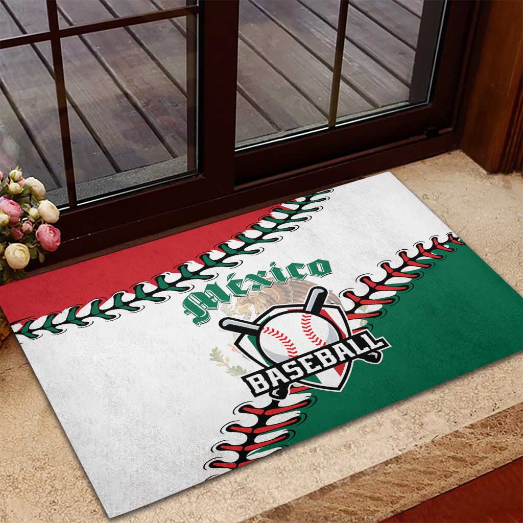 Baseball Mexico Rubber Doormat Come On Mexican Team