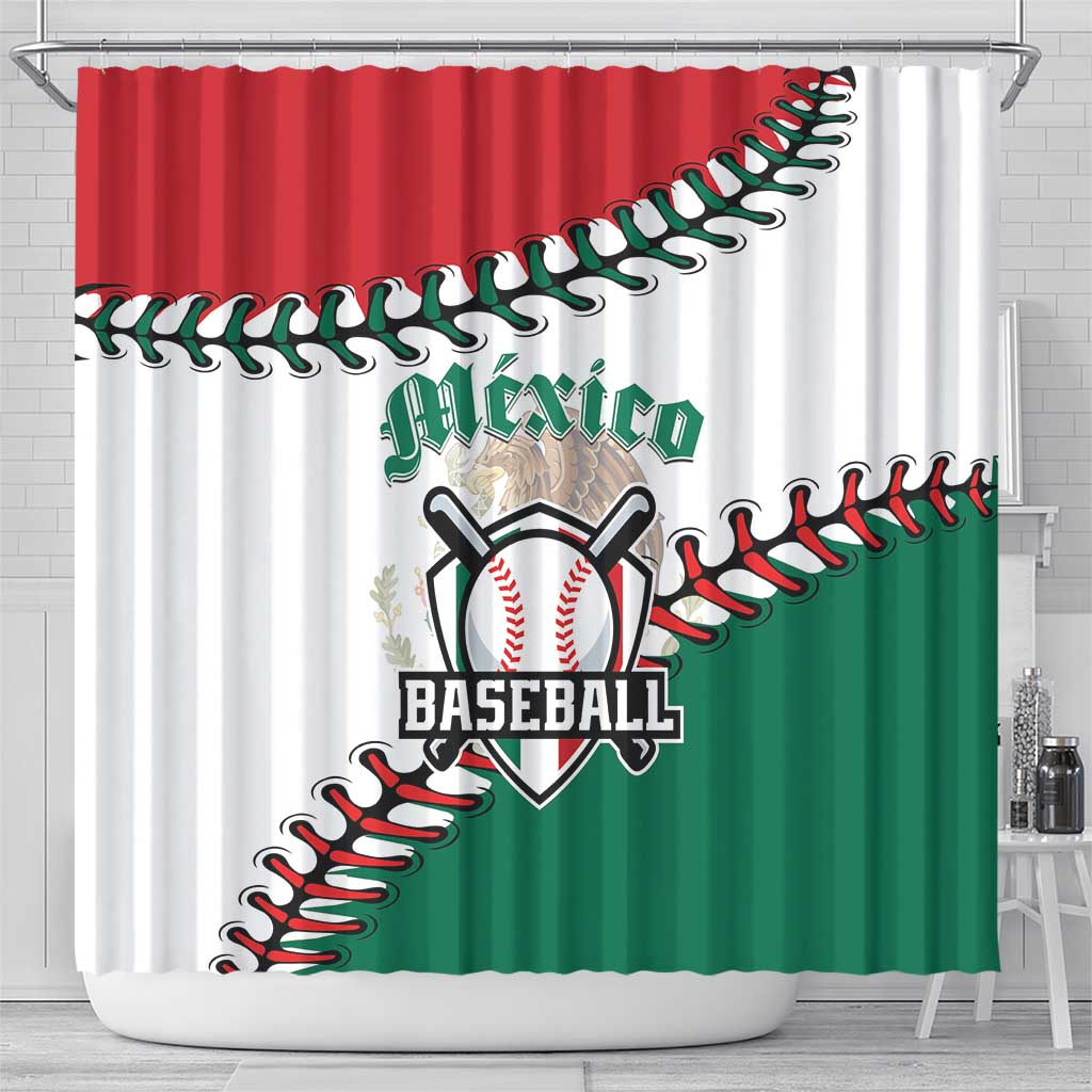 Baseball Mexico Shower Curtain Come On Mexican Team