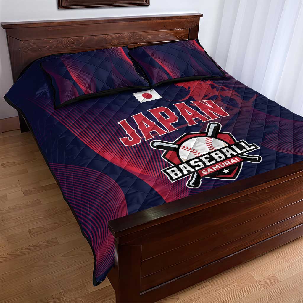 Baseball Japan Quilt Bed Set Japan Samurai Go Champions