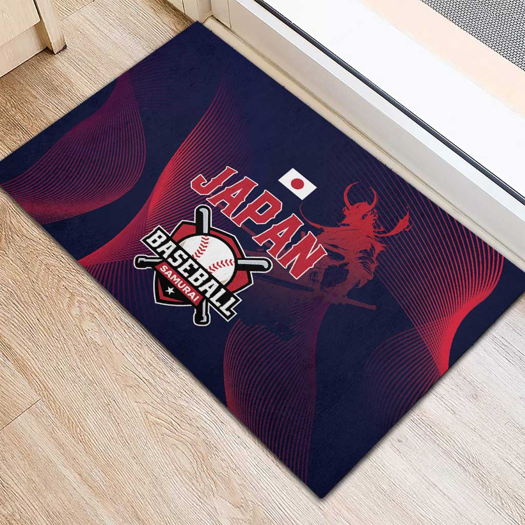Baseball Japan Rubber Doormat Japan Samurai Go Champions