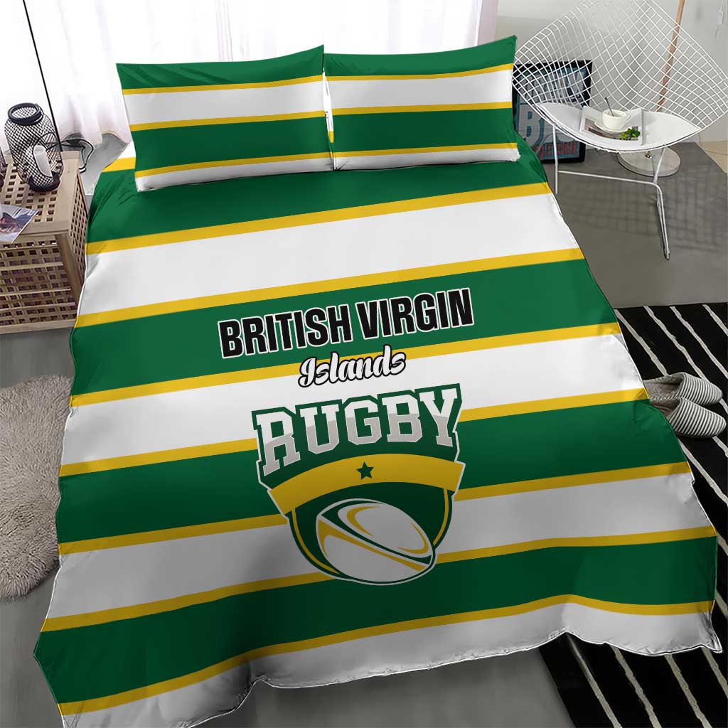 British Virgin Islands Rugby Bedding Set Team BVI Go Champions