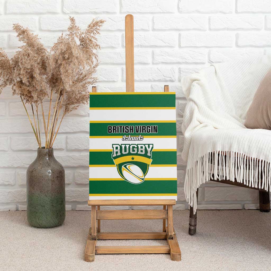 British Virgin Islands Rugby Canvas Wall Art Team BVI Go Champions
