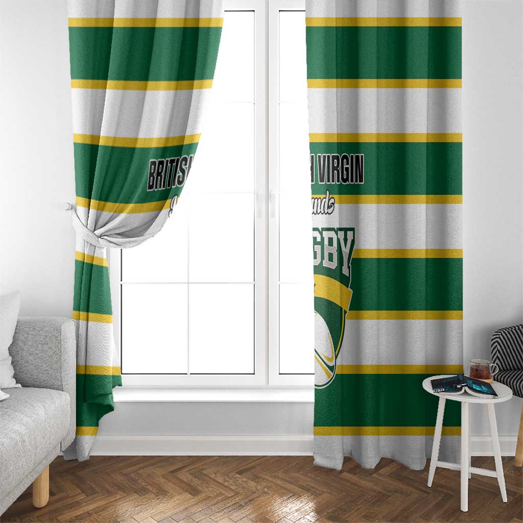 British Virgin Islands Rugby Window Curtain Team BVI Go Champions