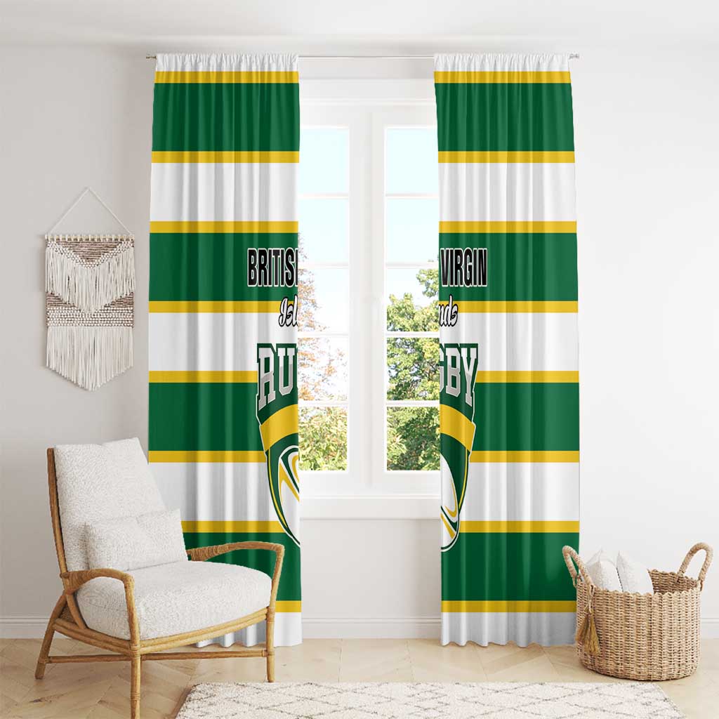 British Virgin Islands Rugby Window Curtain Team BVI Go Champions