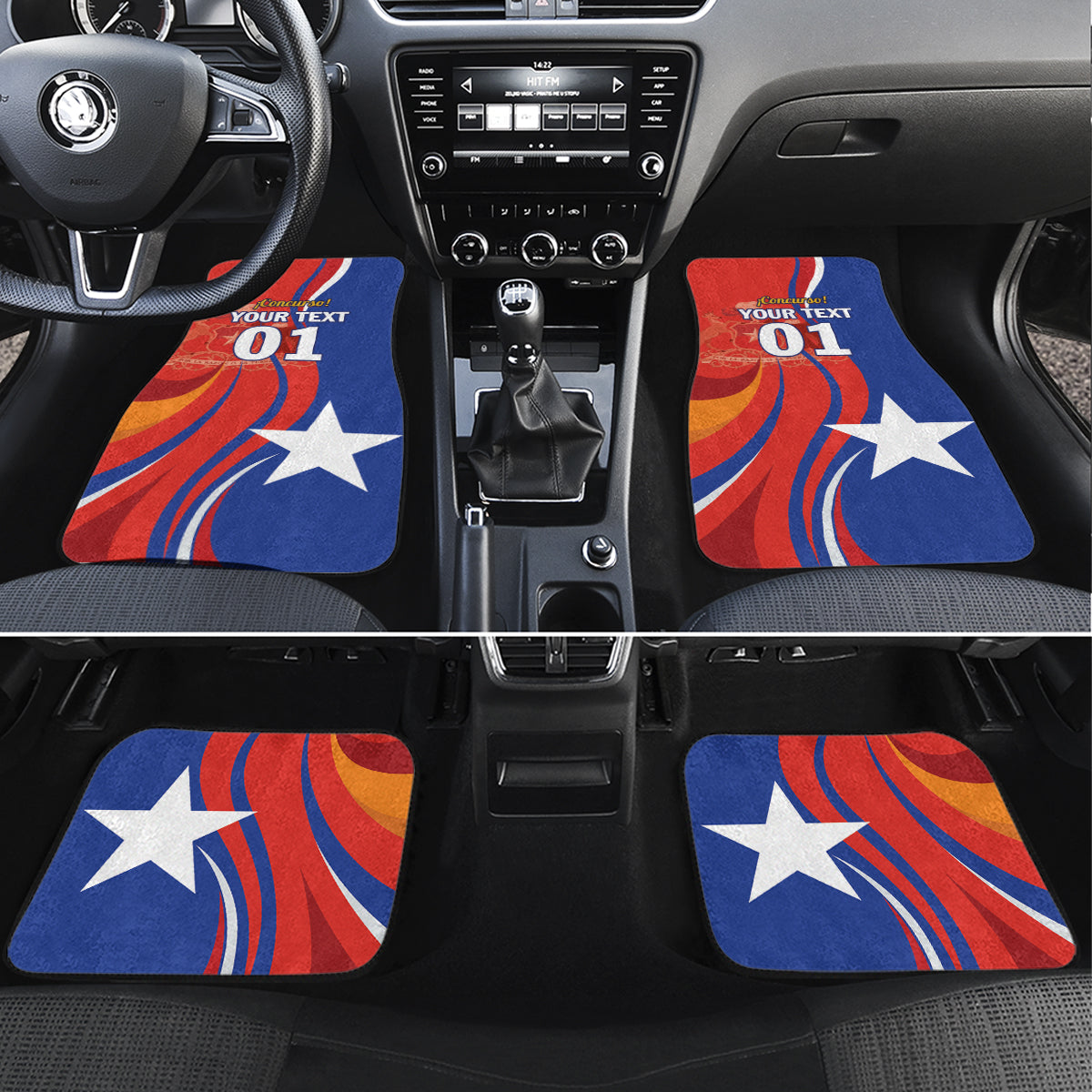 Chile 2024 Football Car Mats Concurso La Roja - Wonder Print Shop