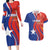 Personalized Chile 2024 Football Couples Matching Long Sleeve Bodycon Dress and Hawaiian Shirt Concurso La Roja - Wonder Print Shop