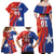 Personalized Chile 2024 Football Family Matching Off Shoulder Maxi Dress and Hawaiian Shirt Concurso La Roja - Wonder Print Shop