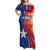 Personalized Chile 2024 Football Family Matching Off Shoulder Maxi Dress and Hawaiian Shirt Concurso La Roja - Wonder Print Shop