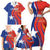 Personalized Chile 2024 Football Family Matching Short Sleeve Bodycon Dress and Hawaiian Shirt Concurso La Roja - Wonder Print Shop