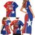 Personalized Chile 2024 Football Family Matching Short Sleeve Bodycon Dress and Hawaiian Shirt Concurso La Roja - Wonder Print Shop