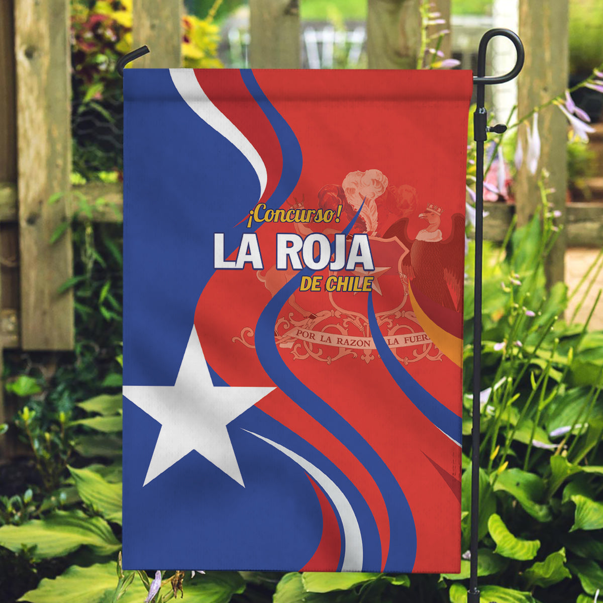 Chile 2024 Football Garden Flag Concurso La Roja - Wonder Print Shop