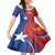 Personalized Chile 2024 Football Kid Short Sleeve Dress Concurso La Roja - Wonder Print Shop