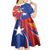 Personalized Chile 2024 Football Kid Short Sleeve Dress Concurso La Roja - Wonder Print Shop