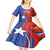 Personalized Chile 2024 Football Kid Short Sleeve Dress Concurso La Roja - Wonder Print Shop