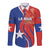 Personalized Chile 2024 Football Long Sleeve Button Shirt Concurso La Roja - Wonder Print Shop