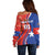 Personalized Chile 2024 Football Off Shoulder Sweater Concurso La Roja - Wonder Print Shop