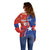 Personalized Chile 2024 Football Off Shoulder Sweater Concurso La Roja - Wonder Print Shop