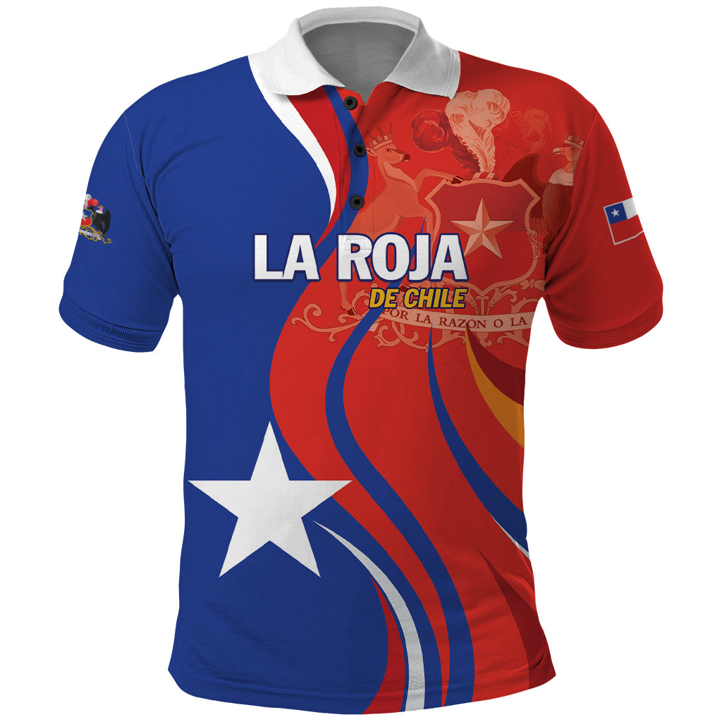 Personalized Chile 2024 Football Polo Shirt Concurso La Roja