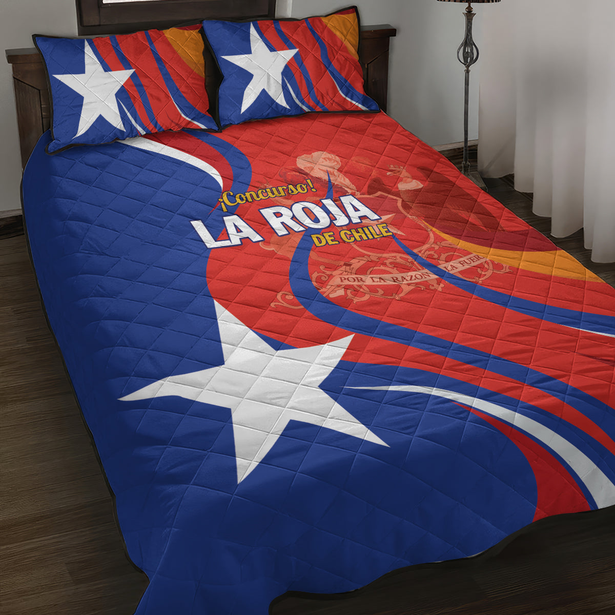 Chile 2024 Football Quilt Bed Set Concurso La Roja - Wonder Print Shop