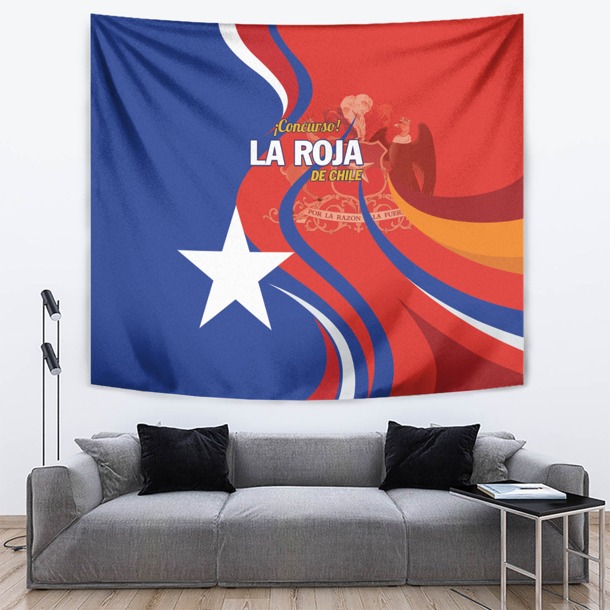 Chile 2024 Football Tapestry Concurso La Roja