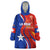 Personalized Chile 2024 Football Wearable Blanket Hoodie Concurso La Roja - Wonder Print Shop