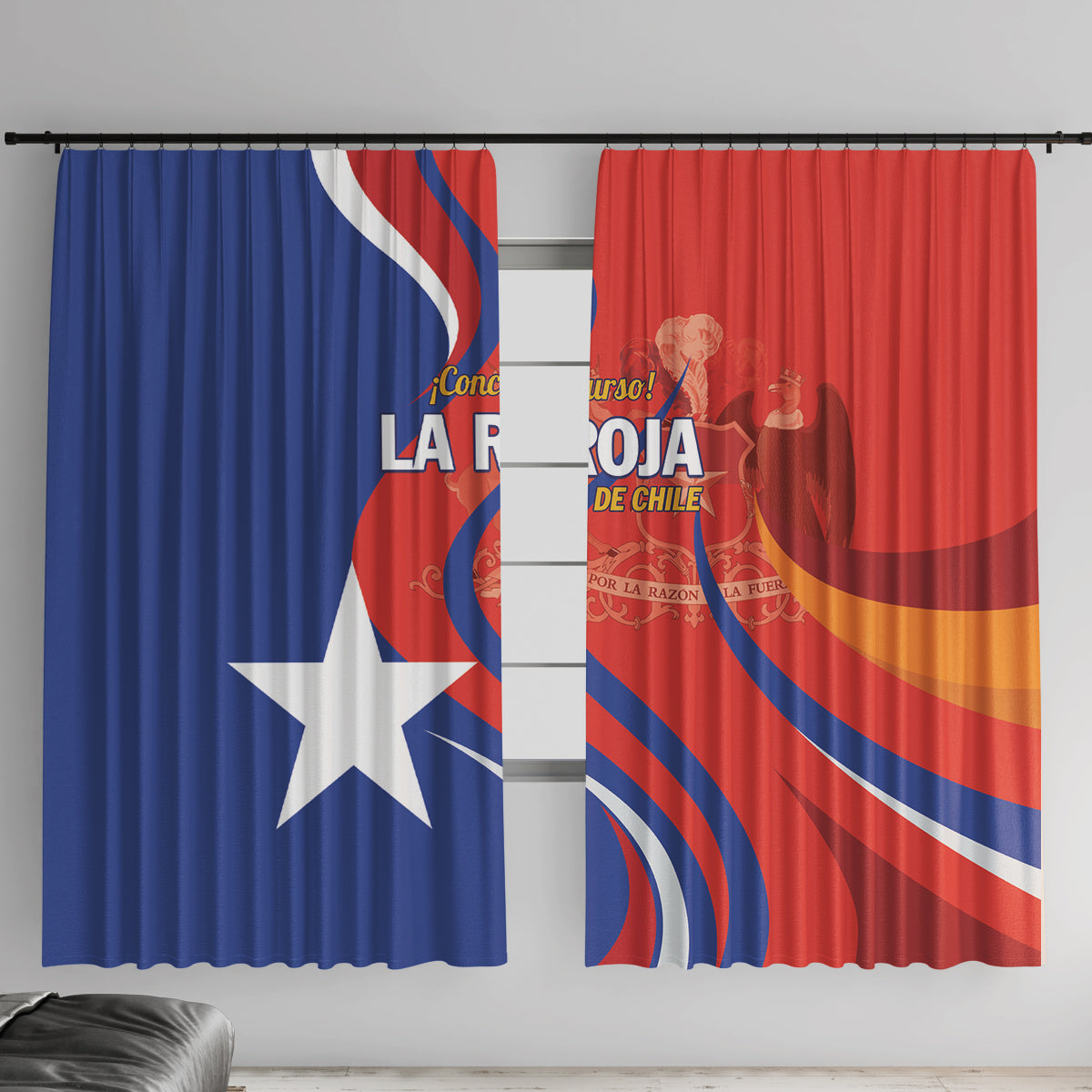 Chile 2024 Football Window Curtain Concurso La Roja - Wonder Print Shop