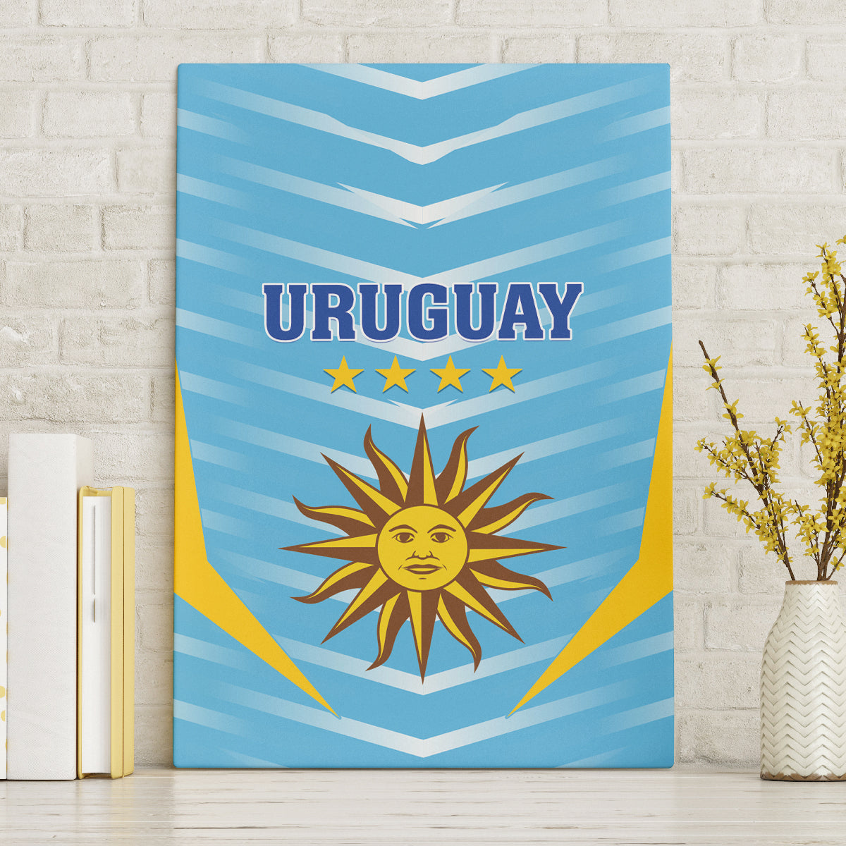 Uruguay 2024 Football Canvas Wall Art Come On La Celeste - Wonder Print Shop