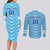 Personalized Uruguay 2024 Football Couples Matching Long Sleeve Bodycon Dress and Long Sleeve Button Shirt Come On La Celeste - Wonder Print Shop