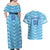 Personalized Uruguay 2024 Football Couples Matching Off Shoulder Maxi Dress and Hawaiian Shirt Come On La Celeste - Wonder Print Shop