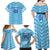 Personalized Uruguay 2024 Football Family Matching Off Shoulder Maxi Dress and Hawaiian Shirt Come On La Celeste - Wonder Print Shop