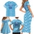 Personalized Uruguay 2024 Football Family Matching Short Sleeve Bodycon Dress and Hawaiian Shirt Come On La Celeste - Wonder Print Shop