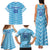 Personalized Uruguay 2024 Football Family Matching Tank Maxi Dress and Hawaiian Shirt Come On La Celeste - Wonder Print Shop