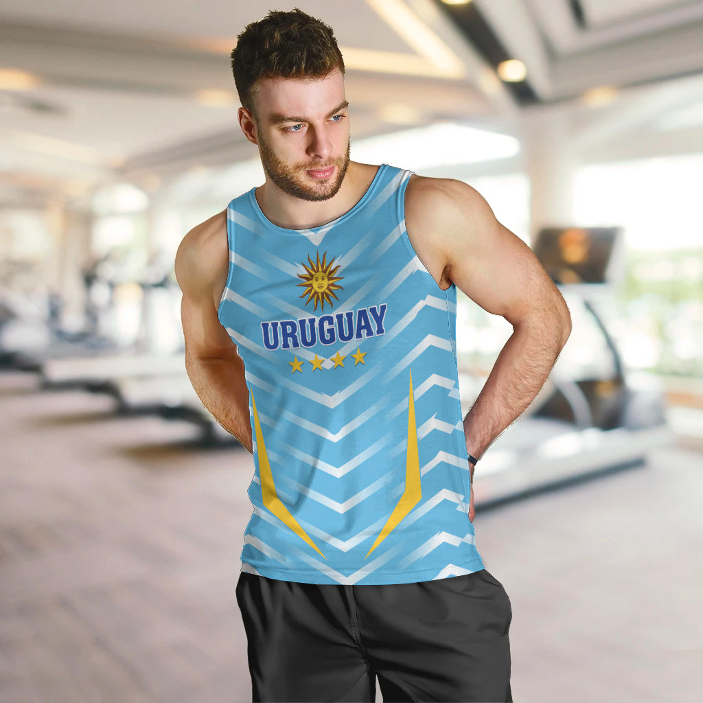 Personalized Uruguay 2024 Football Men Tank Top Come On La Celeste - Wonder Print Shop