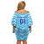 Personalized Uruguay 2024 Football Off Shoulder Short Dress Come On La Celeste - Wonder Print Shop