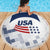 USA 2024 Soccer Beach Blanket The Stars and Stripes Go Champion - Wonder Print Shop