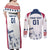 Personalized USA 2024 Soccer Couples Matching Off Shoulder Maxi Dress and Long Sleeve Button Shirt The Stars and Stripes Go Champion - Wonder Print Shop