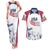 Personalized USA 2024 Soccer Couples Matching Tank Maxi Dress and Hawaiian Shirt The Stars and Stripes Go Champion - Wonder Print Shop