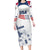 Personalized USA 2024 Soccer Family Matching Long Sleeve Bodycon Dress and Hawaiian Shirt The Stars and Stripes Go Champion - Wonder Print Shop