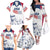 Personalized USA 2024 Soccer Family Matching Off The Shoulder Long Sleeve Dress and Hawaiian Shirt The Stars and Stripes Go Champion - Wonder Print Shop