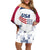 Personalized USA 2024 Soccer Family Matching Off Shoulder Short Dress and Hawaiian Shirt The Stars and Stripes Go Champion - Wonder Print Shop