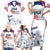 Personalized USA 2024 Soccer Family Matching Short Sleeve Bodycon Dress and Hawaiian Shirt The Stars and Stripes Go Champion - Wonder Print Shop