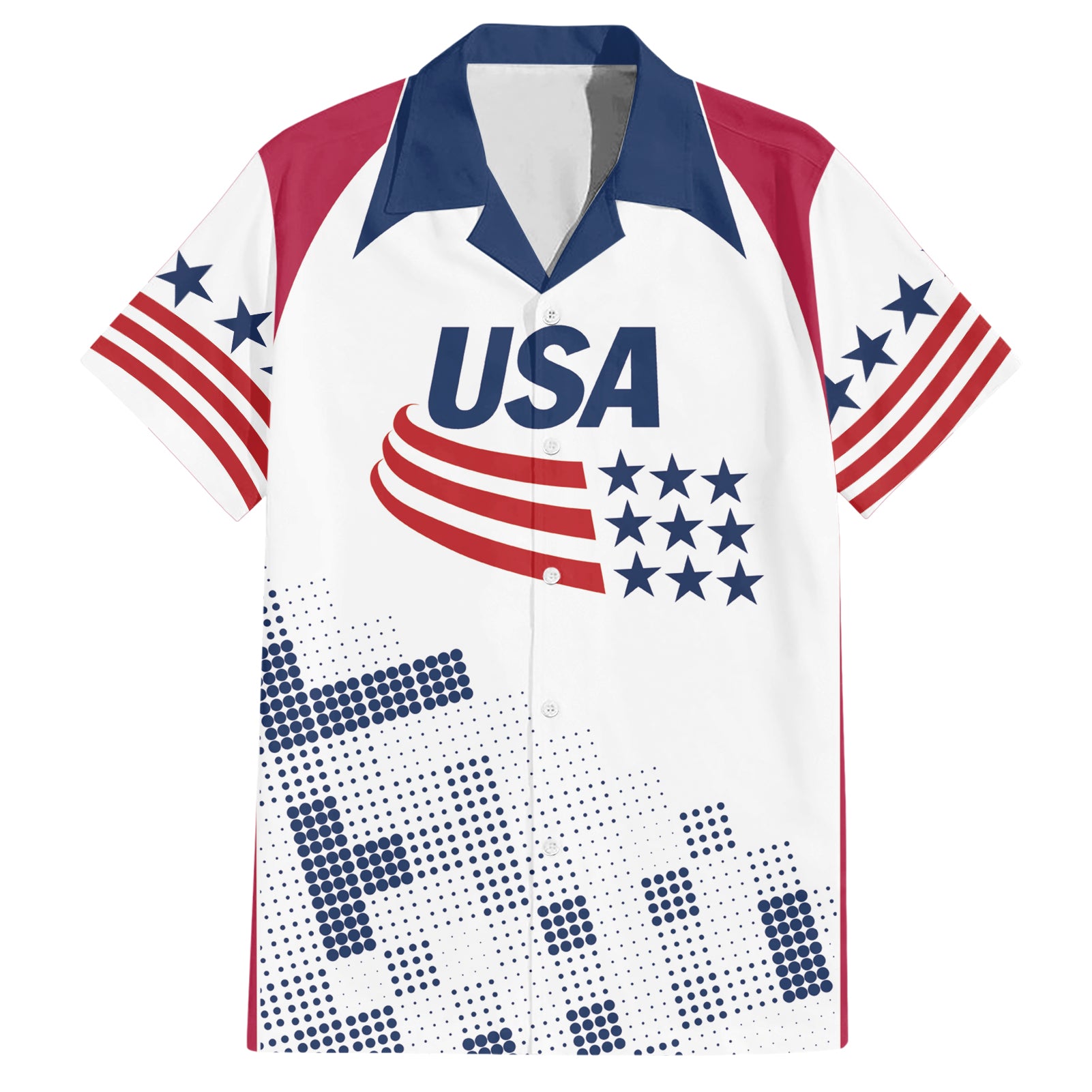 Personalized USA 2024 Soccer Hawaiian Shirt The Stars and Stripes Go Champion - Wonder Print Shop