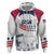 Personalized USA 2024 Soccer Hoodie The Stars and Stripes Go Champion