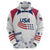 Personalized USA 2024 Soccer Hoodie The Stars and Stripes Go Champion