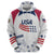 Personalized USA 2024 Soccer Hoodie The Stars and Stripes Go Champion