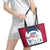 USA 2024 Soccer Leather Tote Bag The Stars and Stripes Go Champion - Wonder Print Shop