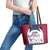 USA 2024 Soccer Leather Tote Bag The Stars and Stripes Go Champion - Wonder Print Shop