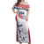 Personalized USA 2024 Soccer Off Shoulder Maxi Dress The Stars and Stripes Go Champion - Wonder Print Shop